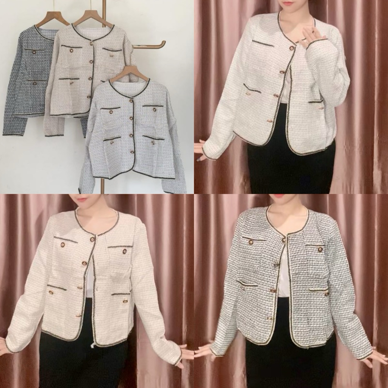 Vivien cardigan tweed korean