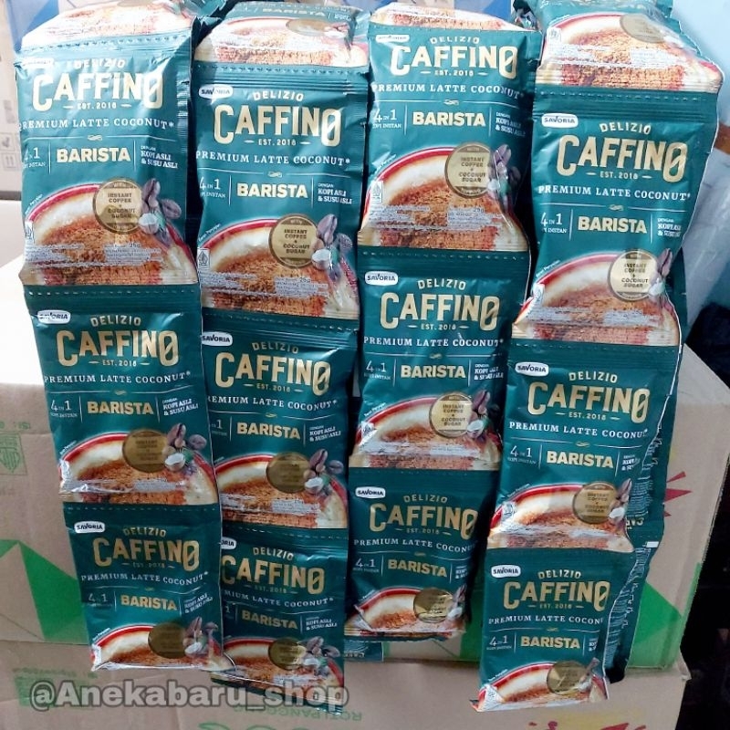 

( 1 Renceng / 10 Sachet ) Kopi CAFFINO Premium Latte Choconut 4in1 Barista