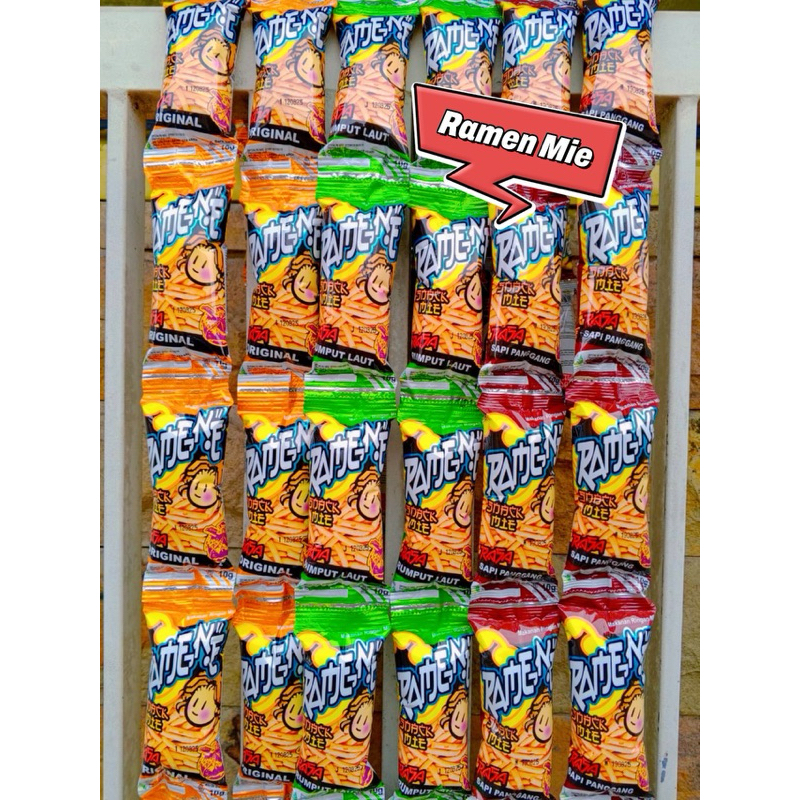 

( Renteng ) Ramene Snack Mie Rasa Original - Rumput Laut - Sapi Panggang 1 renteng isi 10pcs