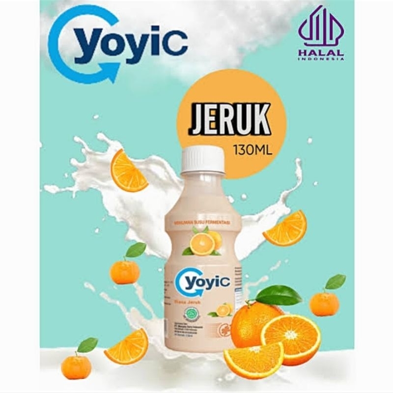 YOYIC MINUMAN SUSU FERMENTASI RASA JERUK 130ML/6PCS