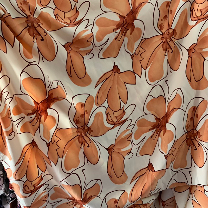 kain monalisa motif - kain wolpeach monalisa motif bunga - kain motif bunga - kain bahan gamis monal