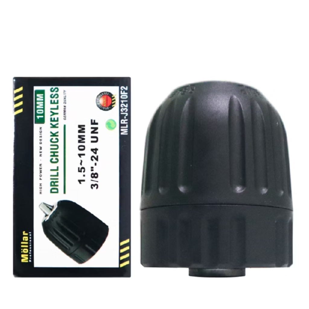 MOLLAR Kepala bor keyless 10mm Cordless drill chuk - mollar kepala bor baterai