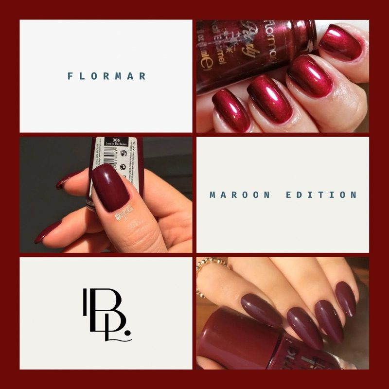 FLORMAR NAIL POLISH MAROON COLLECTION