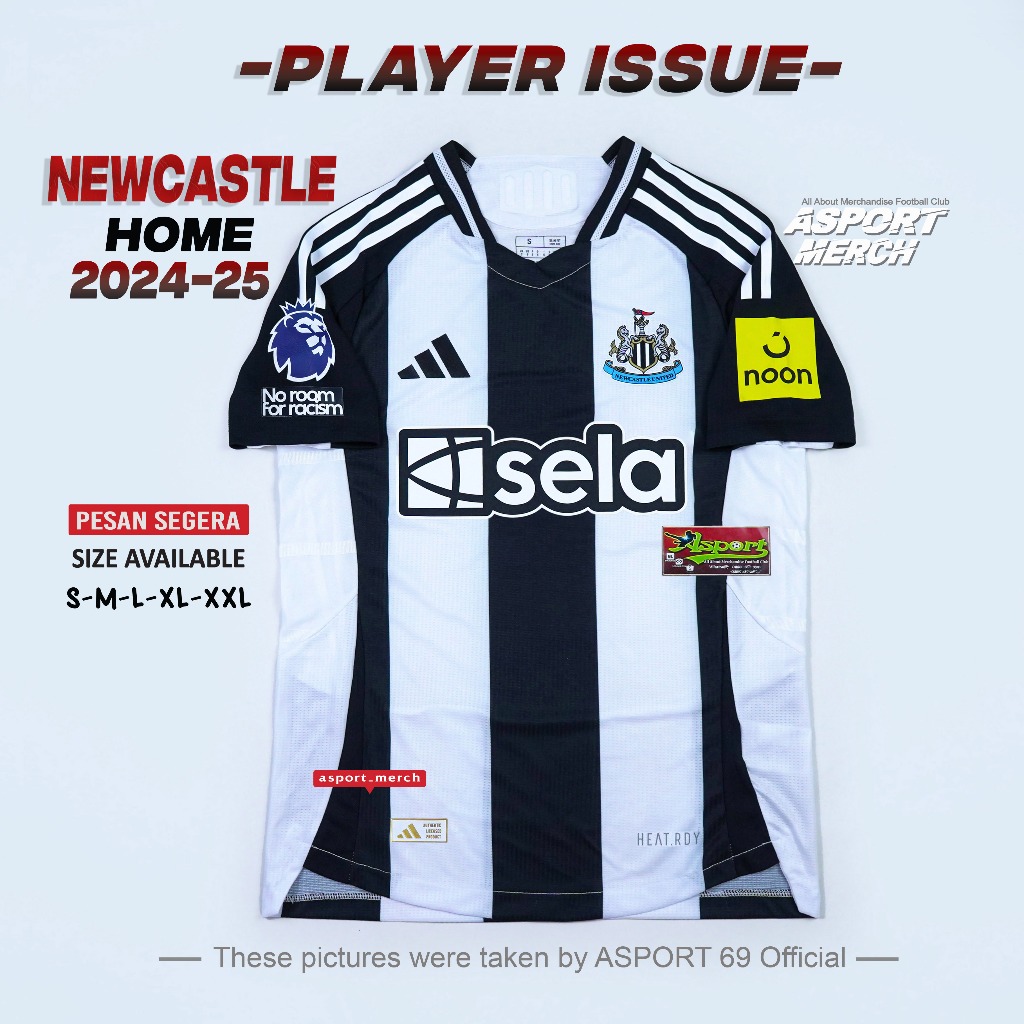 PLAYER ISSUE NEWCASTLE HOME 2024 2025 PI