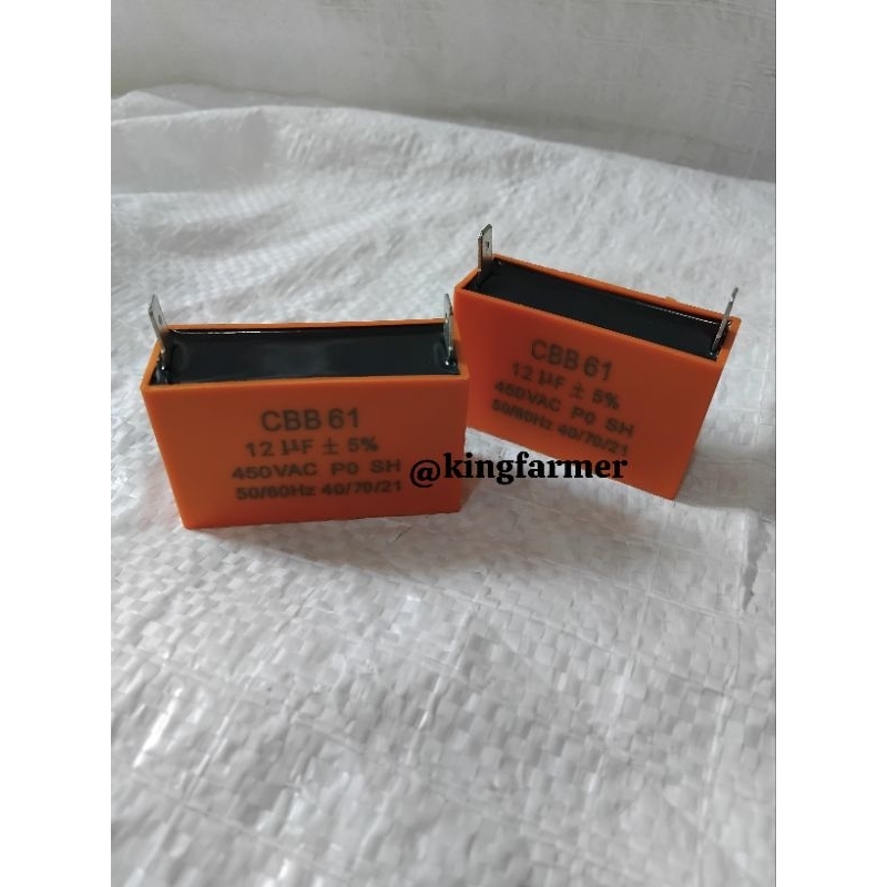 TERMURAH Kapasitor 12 uf 450 Vac CBB61 Generator Kapasitor Genset