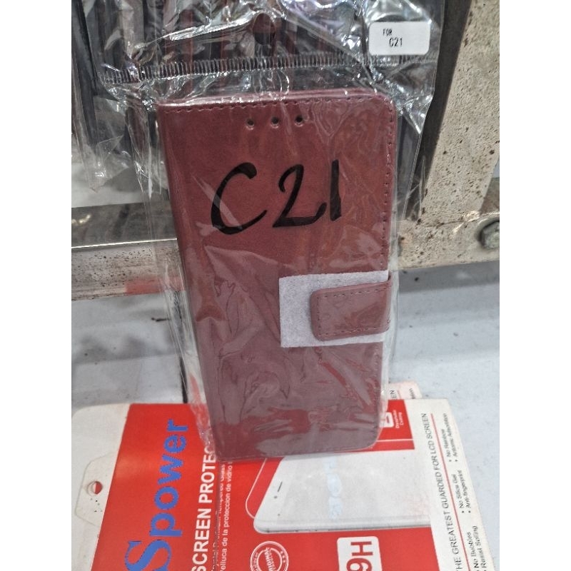 CASE FLIP DOMPET HP REALME C21