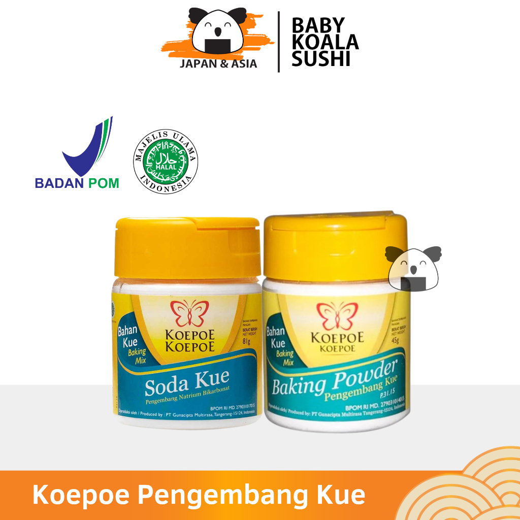 

KOEPOE Pengembang Soda Kue & Baking Powder 45 g