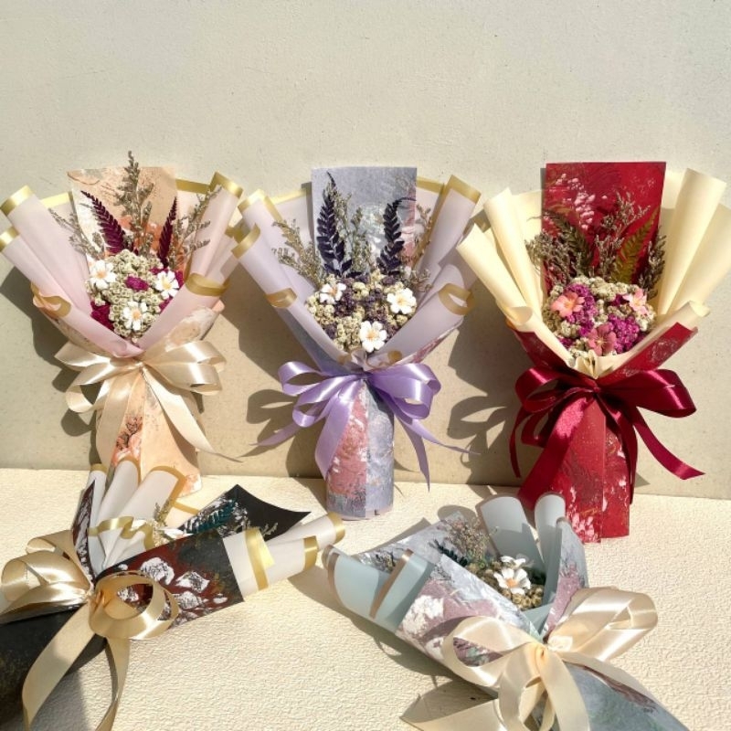 Buket bunga | Buket edelweis | buket bunga kering | buket wisuda