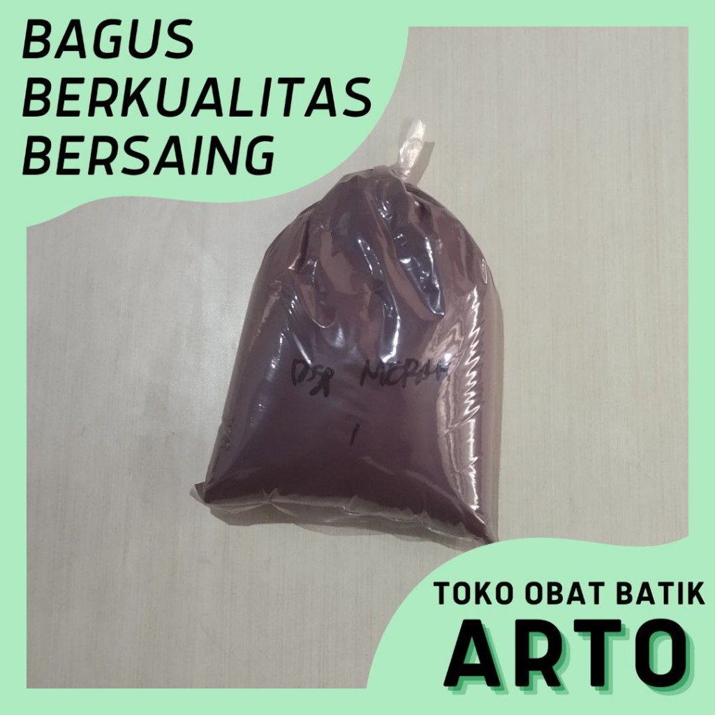 

[1KG] Pewarna Disperse Batik Kain Polyester Dispers Red dan Warna Lain Obat Batik Arto Pekalongan