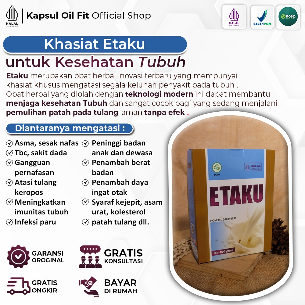 

ETAKU - SUSU KAMBING BUBUK ORIGINAL 100% UNTUK MASALAH PERNAFASAN DAN SENDI ISI 200gr