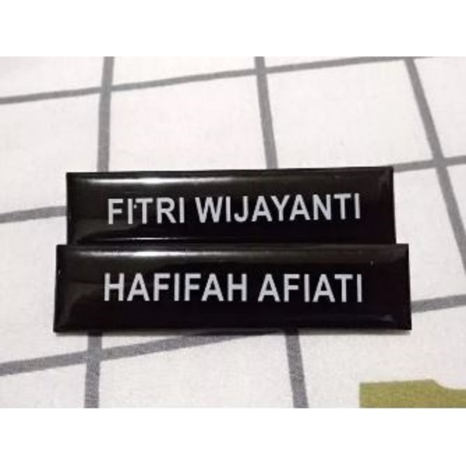 

NAMA DADA AKRILIK FULL HITAM