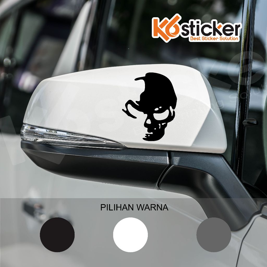 tiker Spion Mobil Tengkorak Skull Stiker Cutting Sticker Mobil