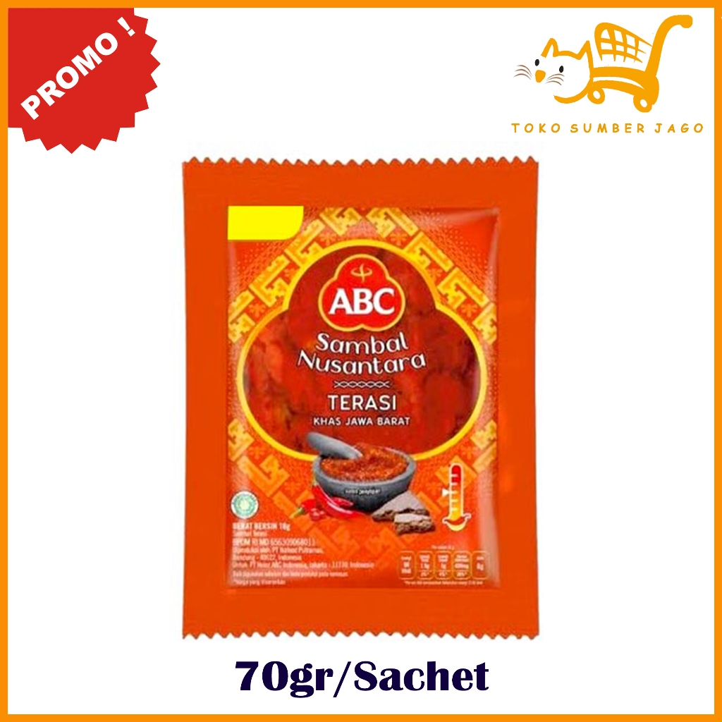 

ABC Sambal Nusantara TERASI Khas Jawa Barat Saus Sambal 70gr