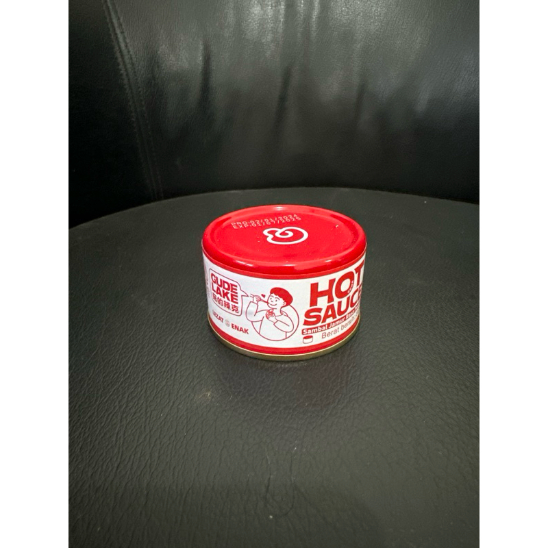 

Sambel pedas rasa jamur kemasan kaleng Gudelake / Goodluck