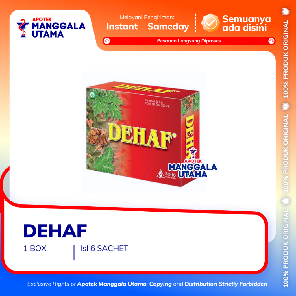 DEHAF PER BOX 6 SACHET
