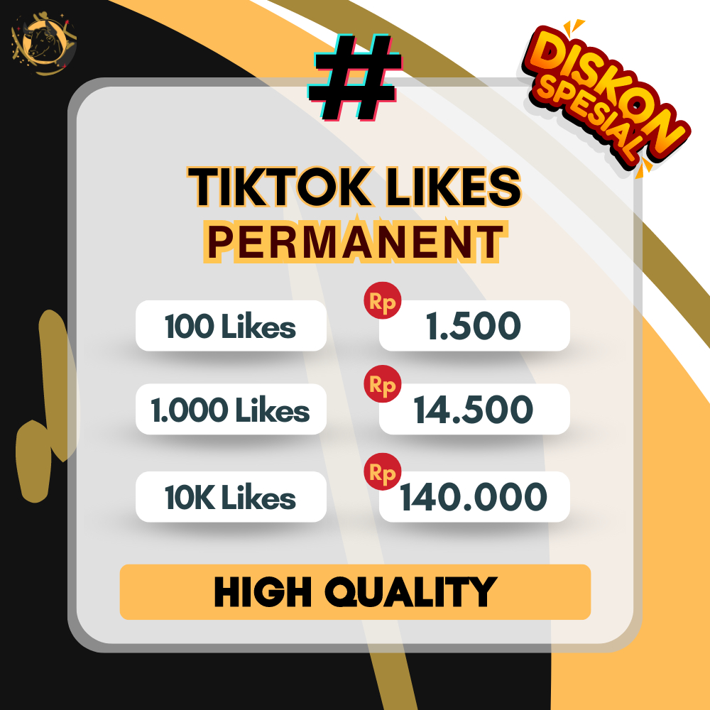 TIKTOK LIKES PERMANENT STABIL ORIGINAL - LIKE TIKTOK AUTO FYP