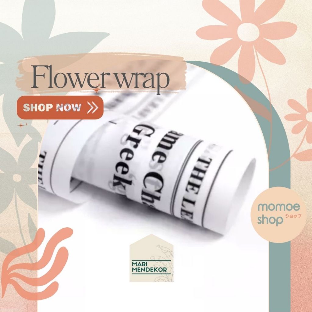 

Flower wrapping cellophane kertas wrap vintage newspaper bouquet bunga bungkus plastik plastic buket money uang kado gift alas foto