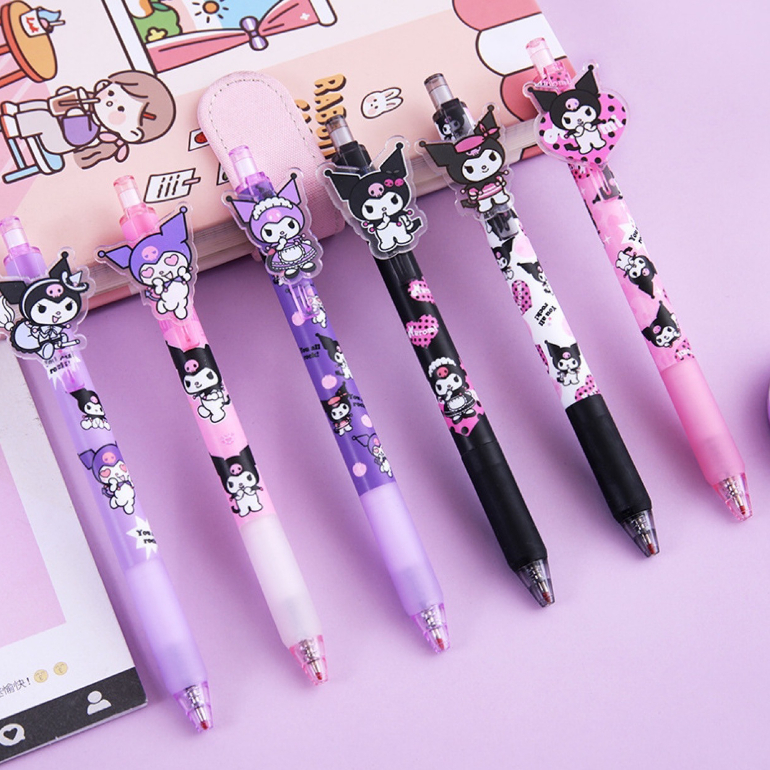 

LEEWOOS S6129 Pena Motif Sanrio / Pulpen Gel Mekanik Karakter / Shallow Pen Alat Tulis Sekolah