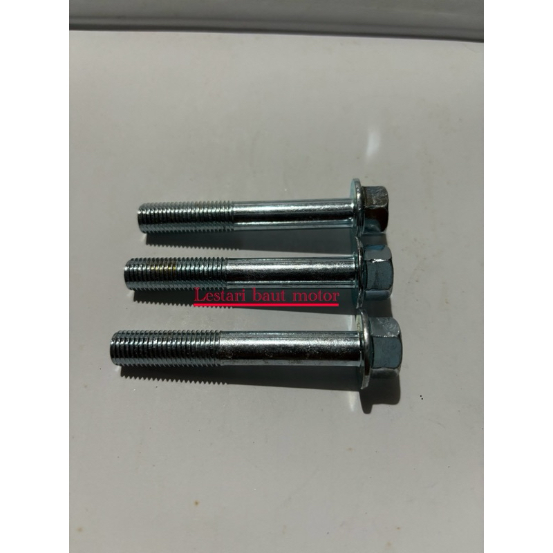 ( 1 set 3 pcs ) baut knalpot vario 125 150 new fi led, baut tahanan knalpot honda vario 125 150 fi l