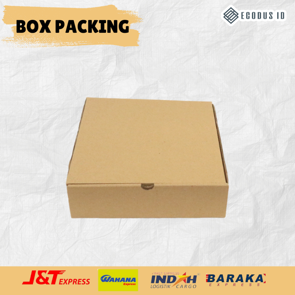 

Kardus box packing die cut polos ukuran 20x20x5 cm (10pcs)