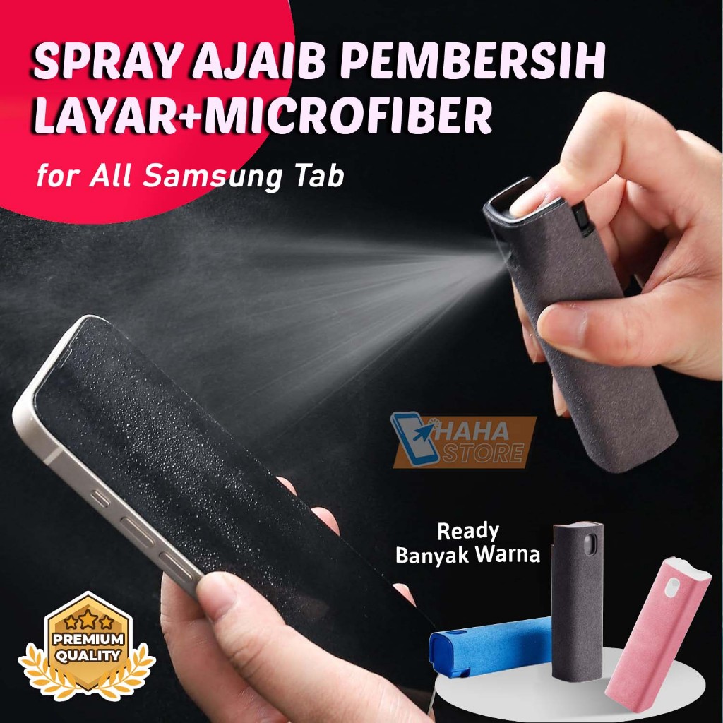 Screen Cleaner Samsung Tab A6 A7 A8 S6 Lite S7 S8 S9 FE Plus Ultra Spray Pembersih Debu Minyak Layar
