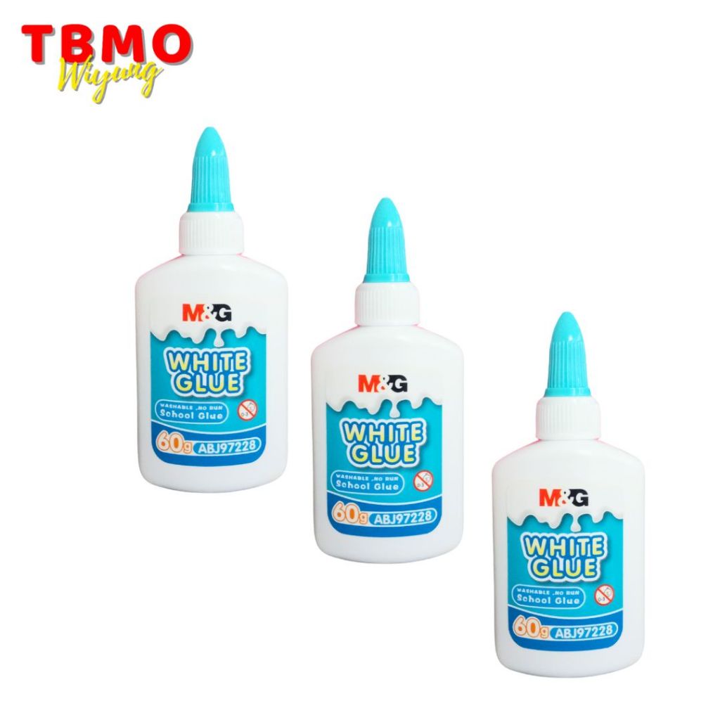 

Tbmo M&G Washable White Glue 60GR Display Packing / Lem Kertas