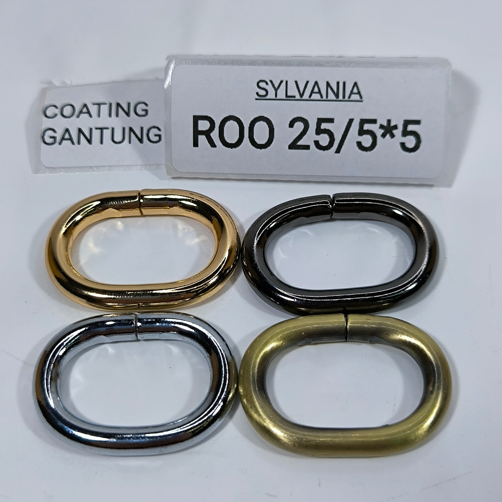 ROO 25/5*5 @12, RING KAWAT BENTUK OVAL DIAMETER 25mm TINGGI 16mm KAWAT 5mm, PENJUALAN PER BUNGKUS IS