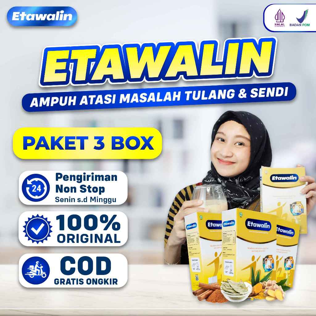

[BIG SALE PAKET 3 BOX] | Etawalin | Paket Sembuh Sendi Mengatasi Masalah Pegal Linu dan Nyeri Sendi [COD] [GRATIS ONGKIR]