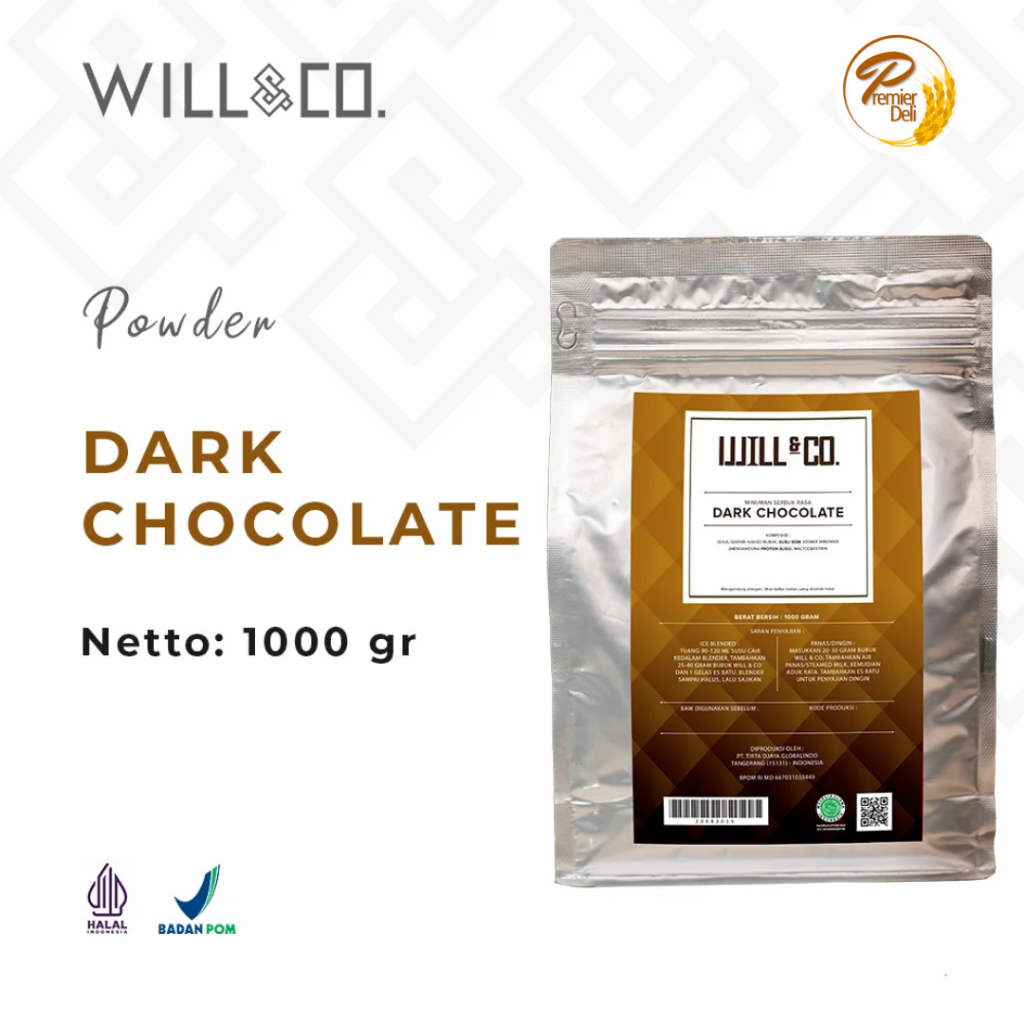 

DARK CHOCOLATE Powder Will n Co