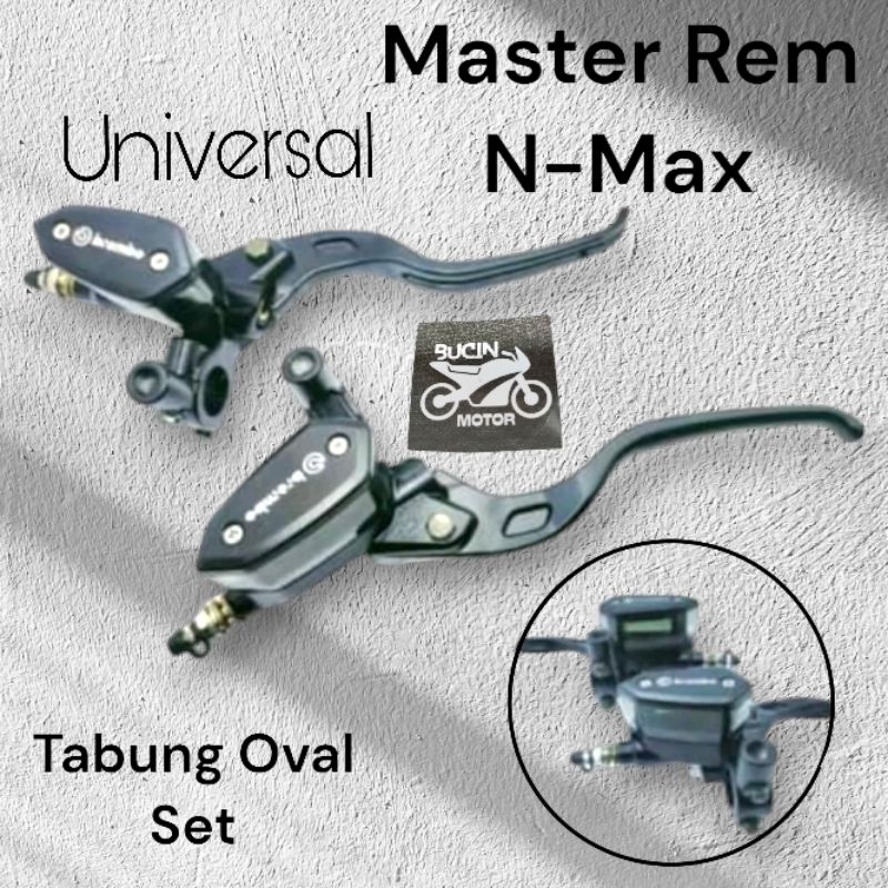 MASTER REM OVAL BREMBO DUA TABUNG NMAX PCX XMAX AEROX DOUBLE DISK