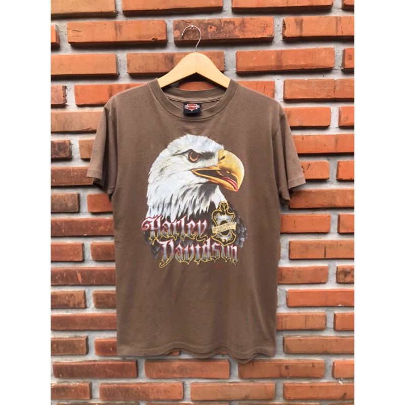 Tshirt 3D emblem harley davidson eagle vtg