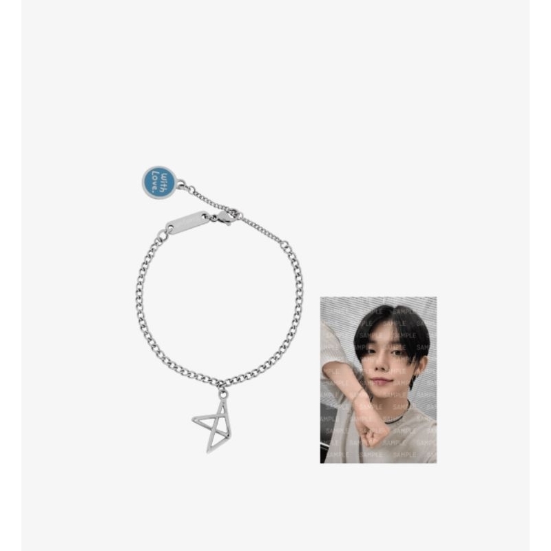 [PO] TXT YEONJUN - WITH LOVE [YEONJUN] BRACELET (silver) / BRACELET YEONJUN / GELANG YEONJUN