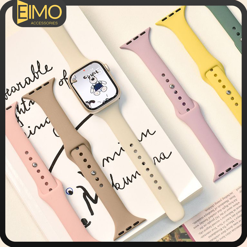 Silicone Strap Apple Watch IWatch Ultra 3 2 Ultra 49mm 45mm 41 44mm Series 11 10 9 8 7 6 SE 3 2 1 40