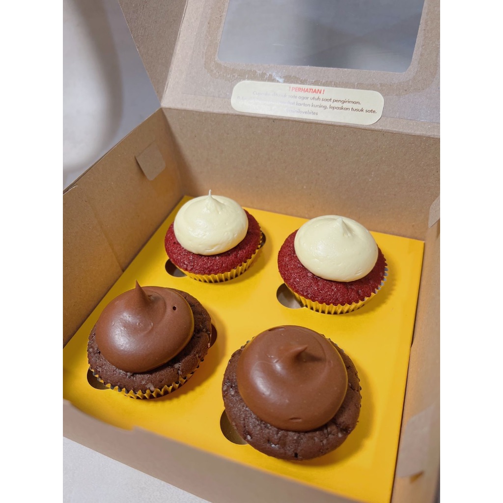 

Minilovebites Cupcakes - Best Seller Duo ( Box of 4 )