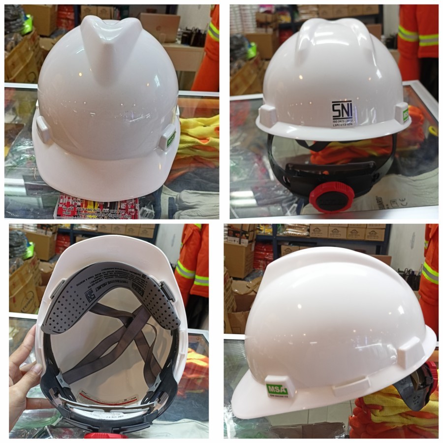 Helm Safety MSA Fastrek Putih / Helm Safety Proyek / Helm Safety SNI Murah