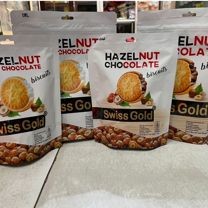 

Swiss Gold Hazelnut Chocolate Biscuit / Swiss Gold Hazelnut White Chocolate Biscuit / Biskuit Lapis Coklat Hazelnut