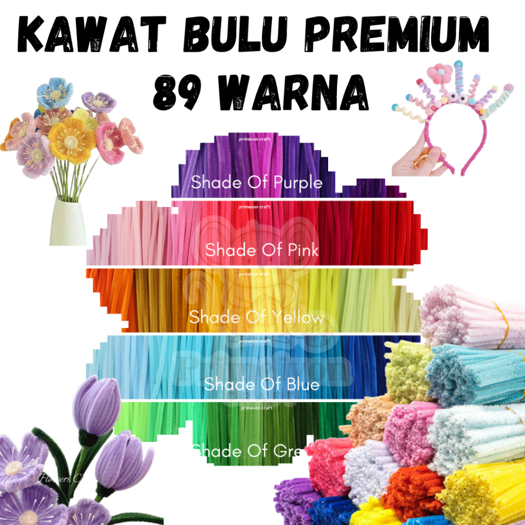 100pcs kawat bulu mercy PREMIUM GEMBUL / pipe cleaner gembul KBL7
