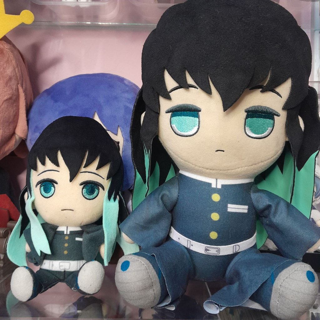 Nuigurumi Furyu Big Plush dan Chibi Plush Muichiro Tokito Demon Slayer Kimetsu No Yaiba Boneka Bulir