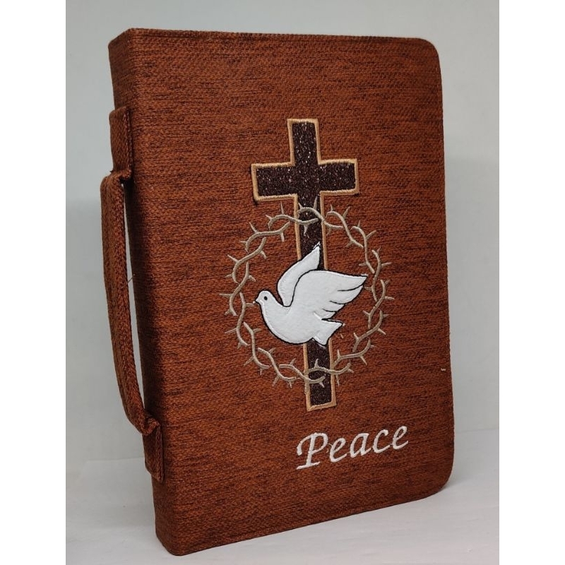 

SAMPUL ALKITAB SEDANG MOTIF MERPATI COKLAT