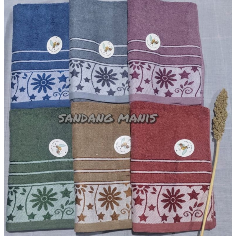 Handuk sarang lebah jumbo/sarang lebah dewasa/handuk mandi sarang lebah