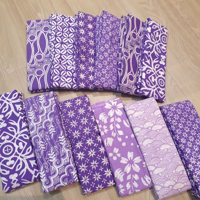 Kain Batik Garutan warna Ungu