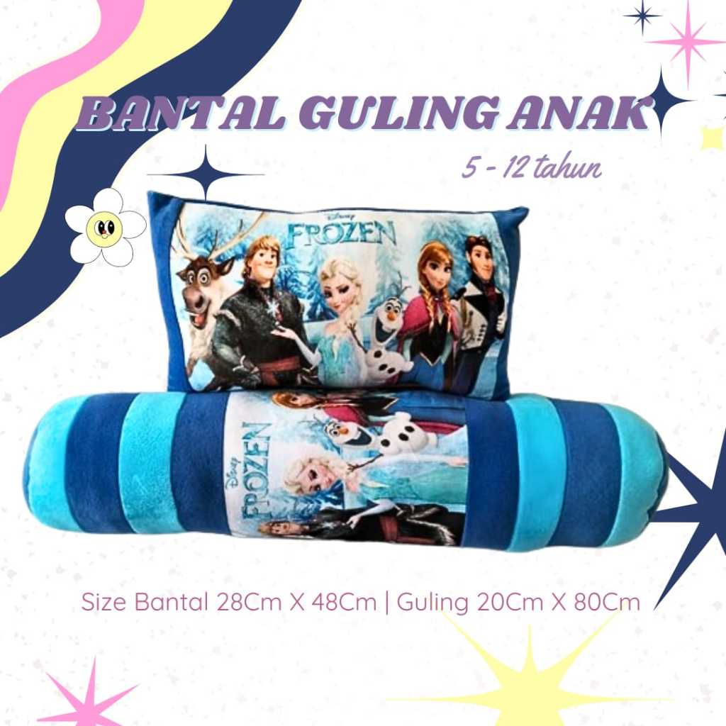 BANTAL GULING ANAK FROZEN JUMBO/UNTUK USIA 5 SAMPAI 12 TAHUN