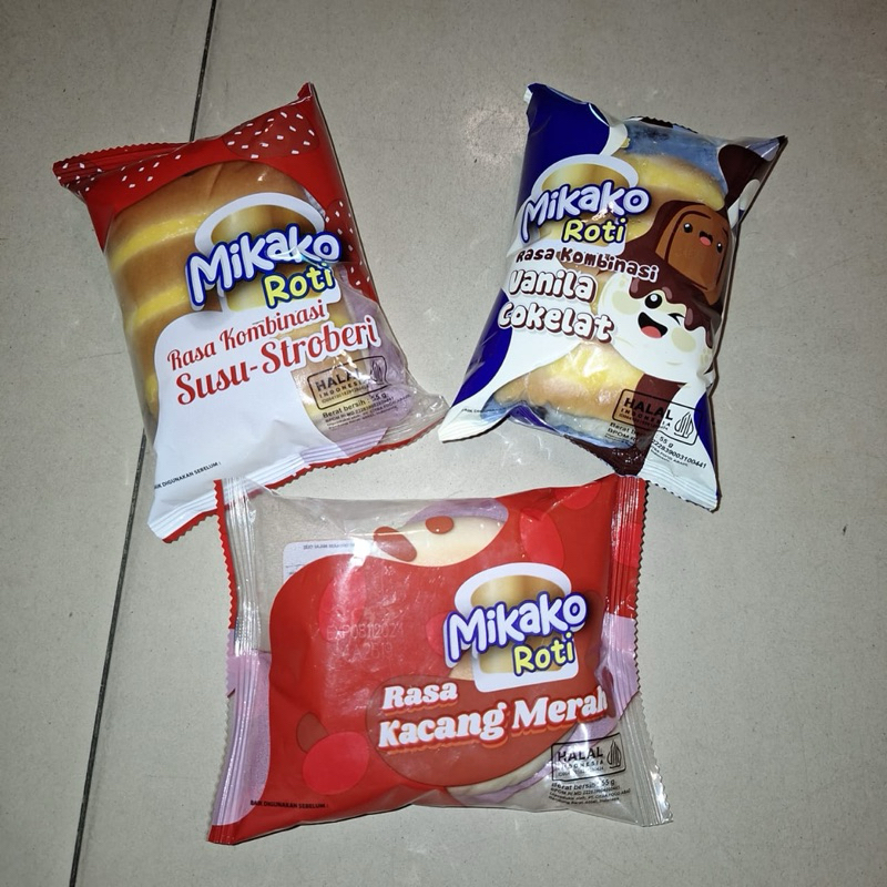 

MIKAKO ROTI aneka rasa 55gram