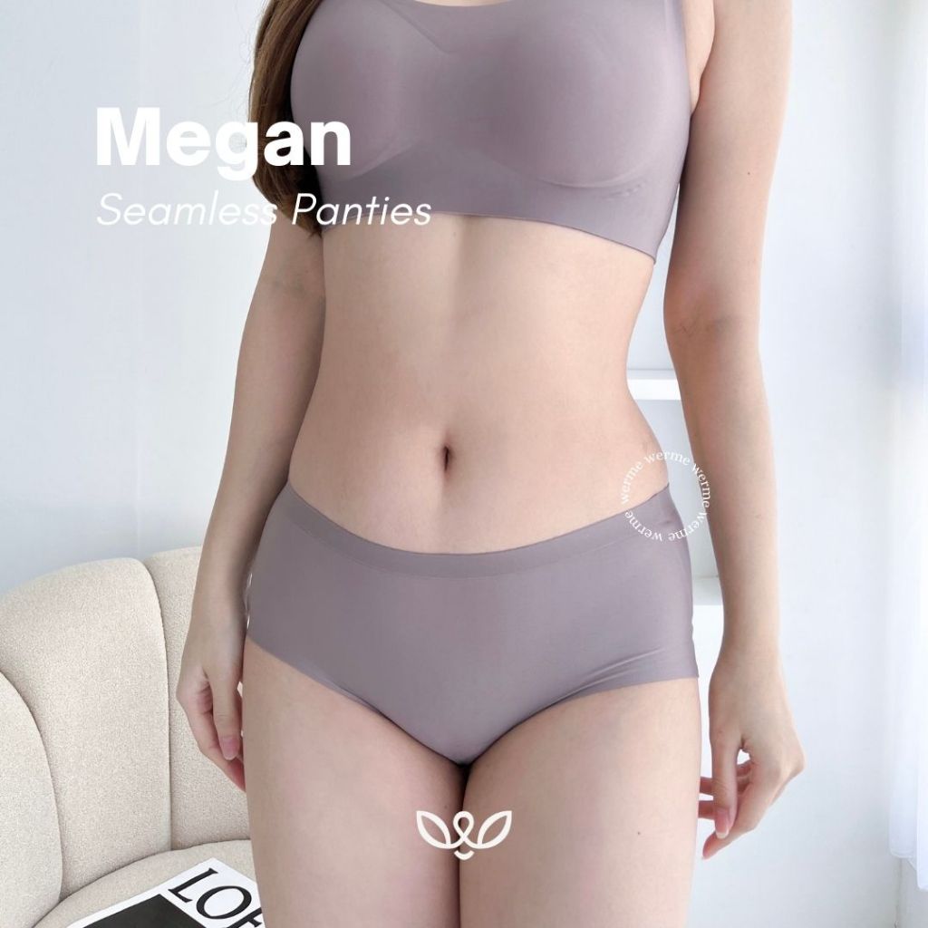 PANTIES - MEGAN MID-WAIST SEAMLESS PANTIES / BIGSIZE PANTIES