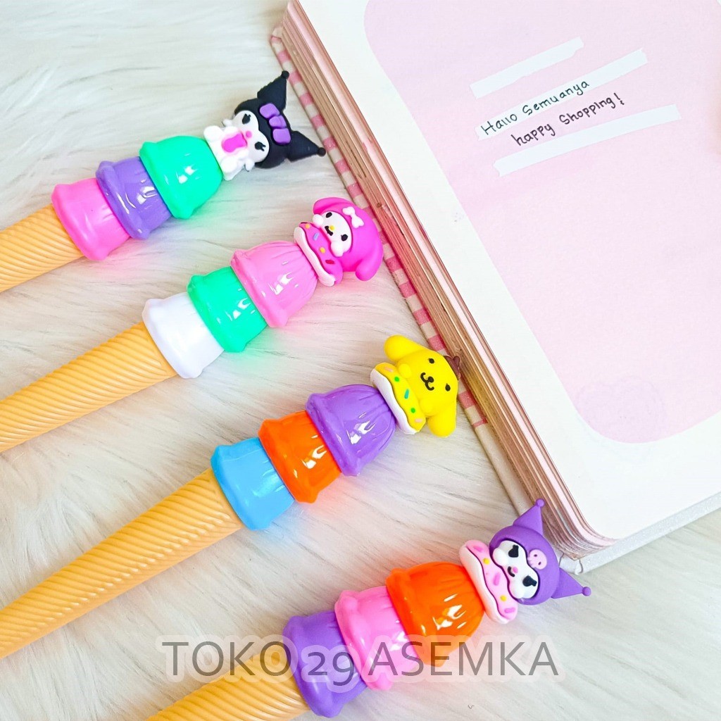 

PULPEN GEL ICE CREAM CONE SANRIO PGK-1431 ES KRIM PEN PENA BOLPEN BOLPOIN LUCU ANAK ALAT TULIS