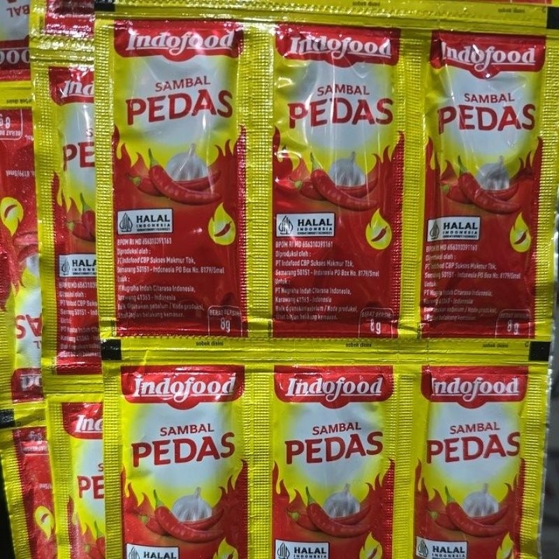 

Saos sambal indofood renteng isi 36