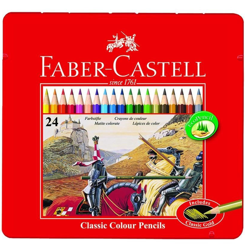 

TBMO PENSIL WARNA TIN CASE SET 24L FABER-CASTEL 115845