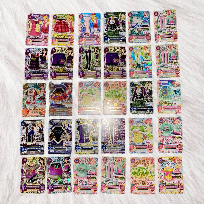 Kartu Aikatsu: Ichigo, Aoi, Ran, Otome, Yurika, dan Sakura - Normal, Rare, Premium