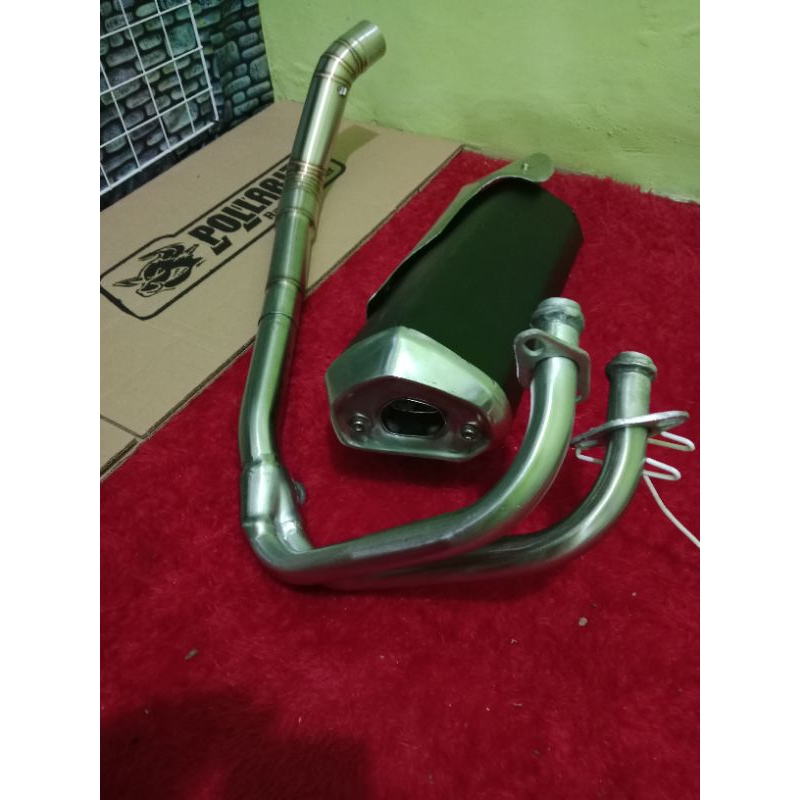knalpot standar racing kawasaki ninja 250 fi karbu r25 mt25 ninja 250sl