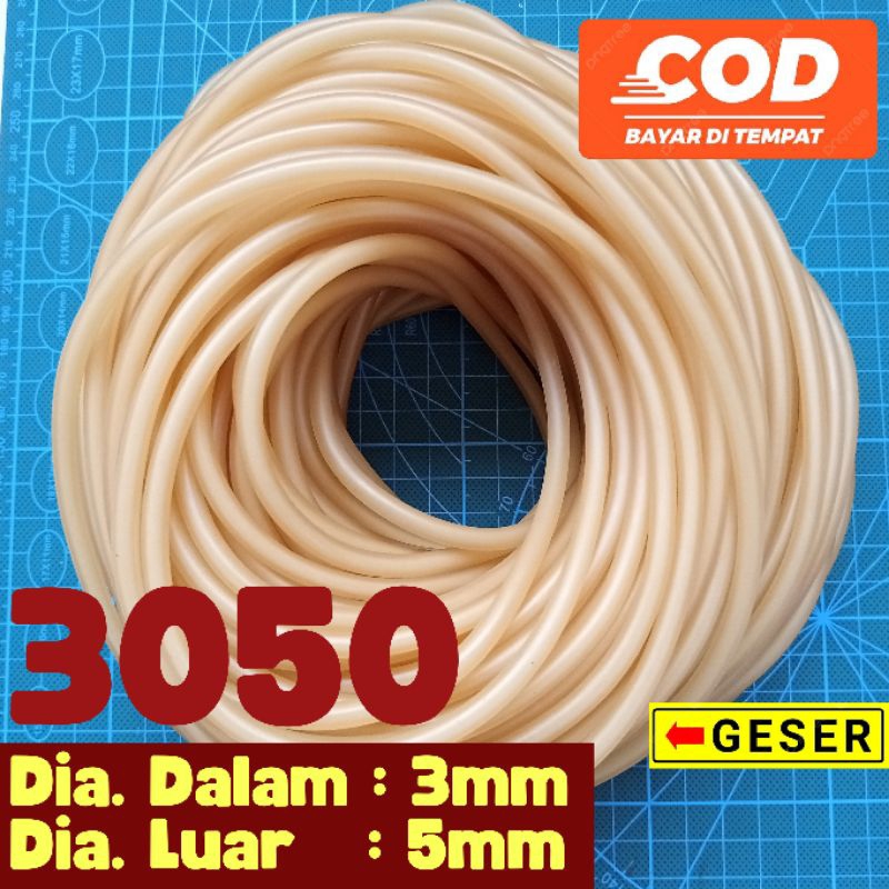 karet ketapel ikan 3050 ketapel air PLAIN/NATURAL
